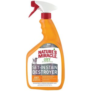 Nature's Miracle Dog Oxy Formula Set-In Stain Destroyer & Odor Remover Spray, 32-oz bottle