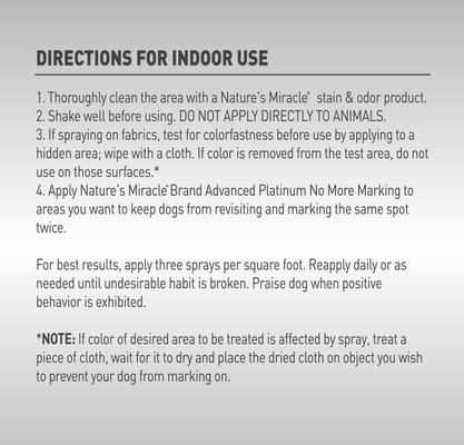 Show full view: Nature's Miracle Advanced Platinum No More Marking Pet Stain & Odor Remover, 24-oz bottle slide 4 of 11