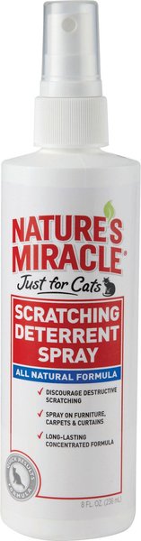 Nature's miracle just for shop cats scratching deterrent spray