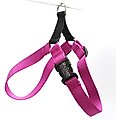 Mimi Green Personalized Nylon Harness with Black Plastic Buckle Dog Harness, Raspberry, XX-Large