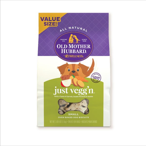 Old Mother Hubbard Classic Just Vegg'N Biscuits Baked Dog Treats, Small, 3.3-lb bag slide 1 of 10