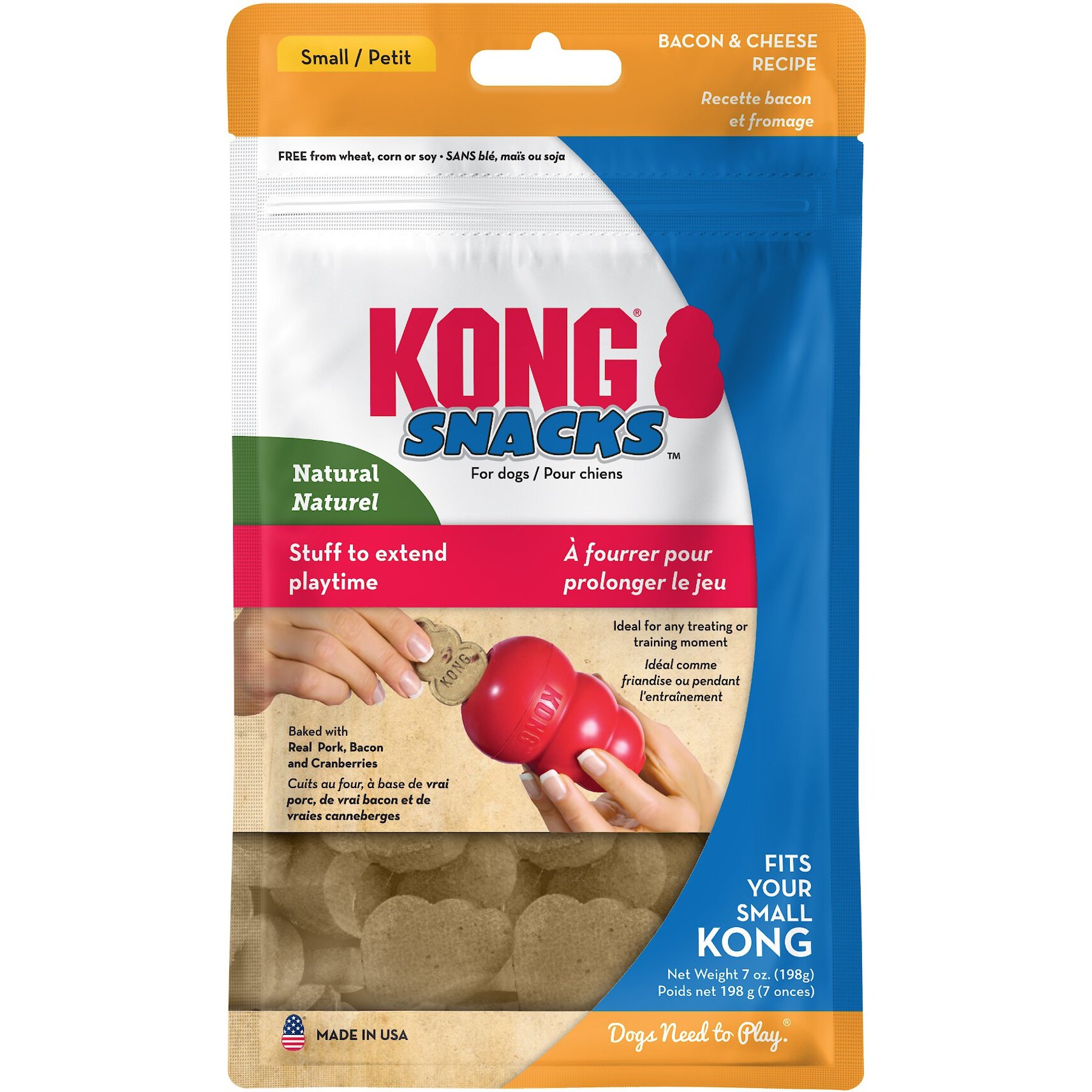  KONG - Easy Treat - Dog Treat Paste - Bacon and Cheese - 8  Ounce (Best Used Classic Rubber Toys) : Pet Snack Treats : Pet Supplies