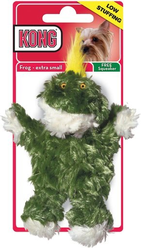 KONG Plush Frog Dog Toy, X-Small