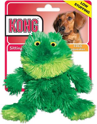 Show full view: KONG Plush Frog Dog Toy, Small slide 3 of 7