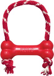 KONG Goodie Bone with Rope Dog Toy, Medium