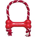 KONG Goodie Bone with Rope Dog Toy, Medium