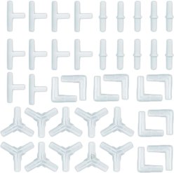 SunGrow Airline Tubing Connectors for Betta & Turtle Tank, Fish Aquarium Bubbler Air Pump Accessories, 40 count slide 2 of 3
