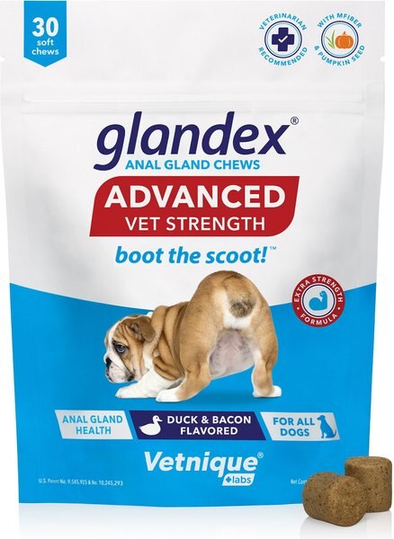 Vetnique Labs Glandex Advanced Strength Anal Gland Supplement for Dogs, 30 count slide 1 of 6
