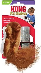 KONG Refillable Squirrel Catnip Cat Toy