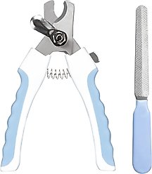 SunGrow Cat & Dog Nail Trimmers & File Set, Clippers for Claw Care & Small Pet Grooming