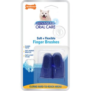 Nylabone Advanced Oral Care Finger Dog Brush, 2 count