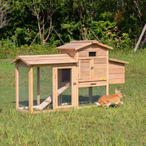 Coziwow Wooden Outdoor Small Pet Cage Rabbit Hutch
