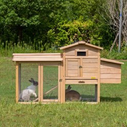 Coziwow Wooden Outdoor Small Pet Cage Rabbit Hutch slide 2 of 9