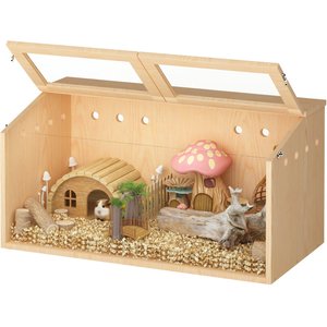 Coziwow Wooden DIY Hamster Cage Small Pets Cabinet