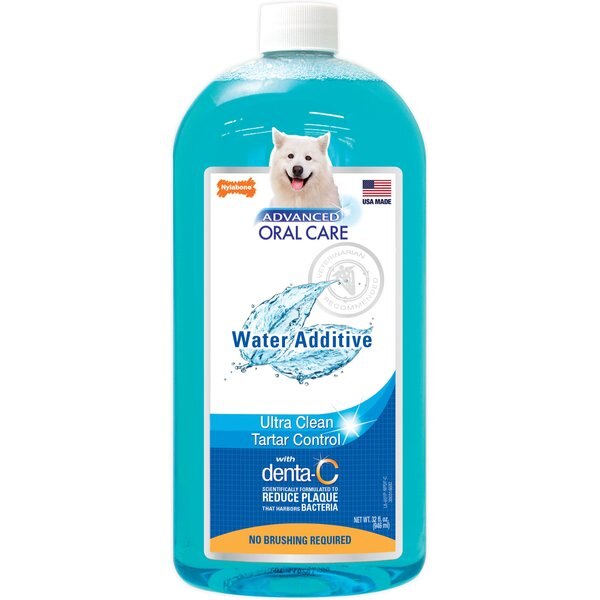 NYLABONE Advanced Oral Care Dog Dental Water Additive, 32oz bottle