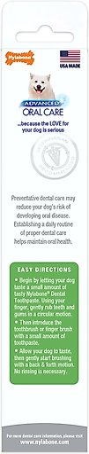 Nylabone Advanced Oral Care Natural Peanut Flavor Dog Toothpaste, 2.5-oz tube