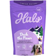 Halo Venison Flavored Medallion Jerky Dog treats, 6-oz pouch