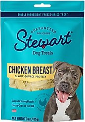 Stewart Chicken Breast Freeze-Dried Dog Treats, 3-oz pouch
