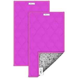 Paw Inspired Guinea Pig Fleece Cage Liners, 2 count, Pink