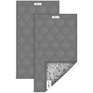 Paw Inspired Guinea Pig Fleece Cage Liners & Bedding, 2 count, Gray