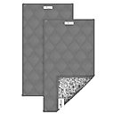 Paw Inspired Guinea Pig Fleece Cage Liners, 2 count, Gray