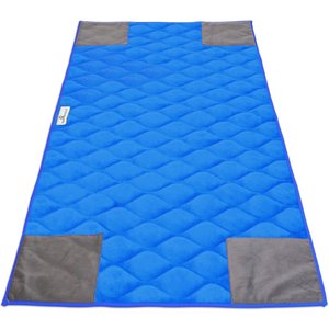 Paw Inspired PopCorner Washable Fleece Guinea Pig Cage Liners & Bedding, C&C 2x4, Blue