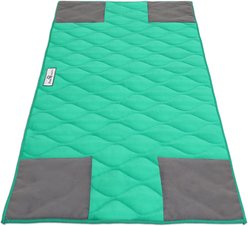 Paw Inspired PopCorner Washable Fleece Guinea Pig Cage Liners & Bedding, Midwest, Green