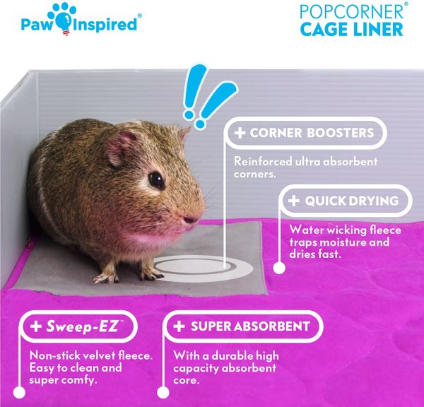 Paw Inspired Guinea Pig Fleece Cage Liners & Bedding