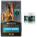 Fera Pet Organics Hip & Joint Soft Chew Dog Supplement + Purina Pro Plan Large Breed Chicken & Rice Dry Dog Food