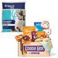Goody Box Foodie Cat Toys, Treats, & Bandana + Frisco Multi-Cat Unscented Clumping Clay Cat Litter, 40-lb bag