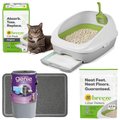 Bundle: Starter Kit - Tidy Cats Breeze Cat Litter Box System + 4 other items