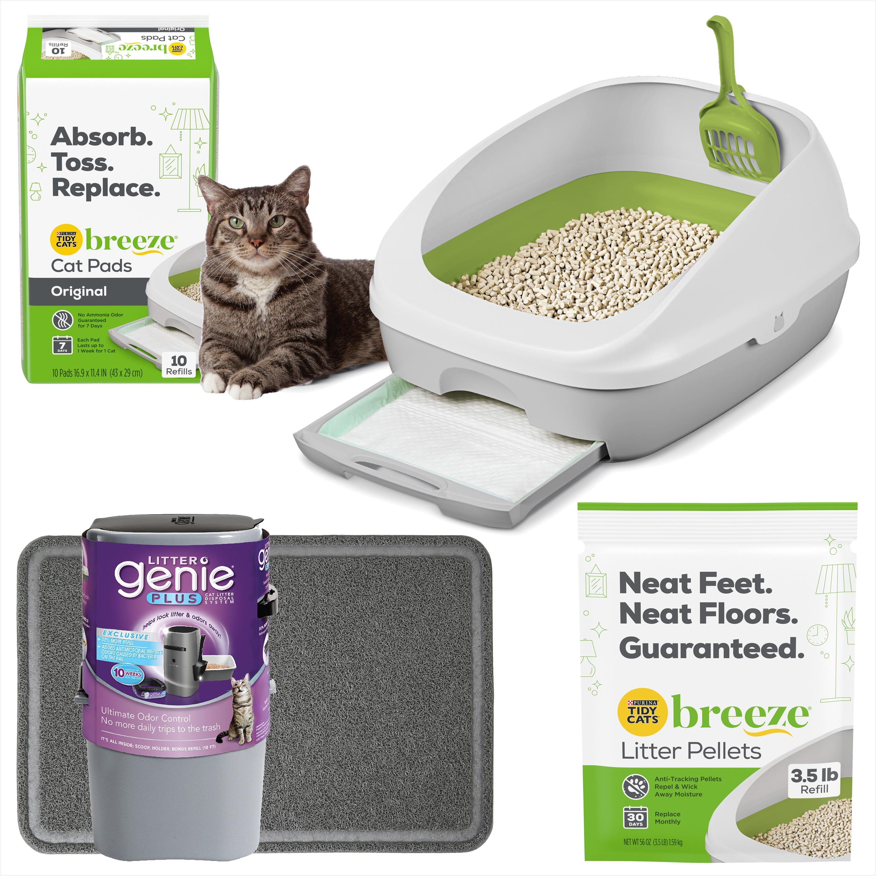 Tidy Cats Litter Box System, BREEZE System Starter Kit Litter Box ...