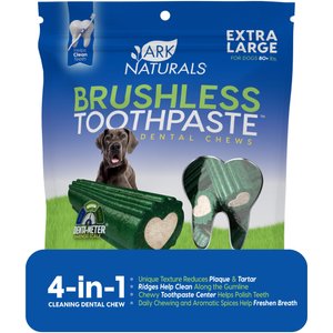 Ark Naturals Brushless Toothpaste Dog Dental Treats, X-Large, 24-oz bag