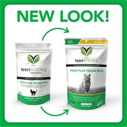 VetriScience Perio Plus Everyday Health Feline Bites Dental Cat Treats, 4.23-oz bag, 60 chews slide 2 of 7