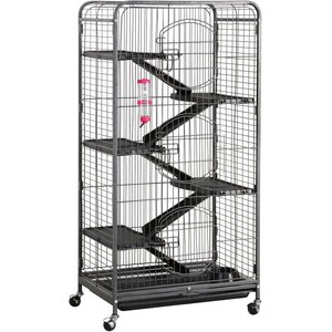 Yaheetech 52-in Small Animal Pet Cage, Black