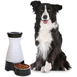 PetSafe Healthy Pet Food Station Gravity Refill Dog & Cat Feeder, 16-cup
