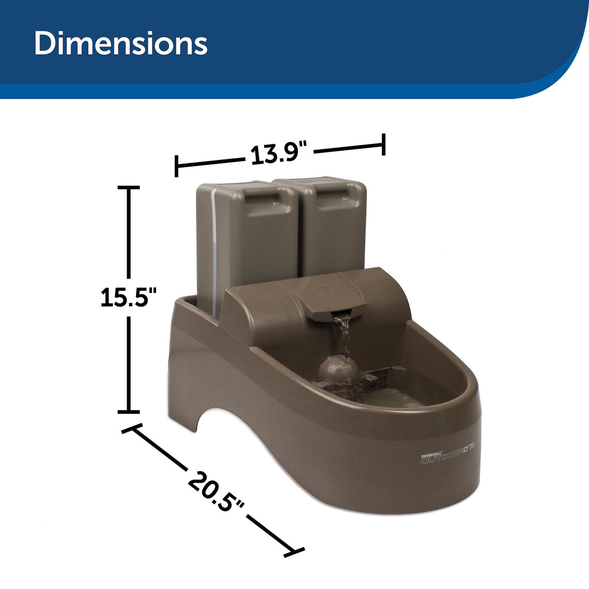PetSafe Drinkwell Mini Plastic Dog & Cat Fountain
