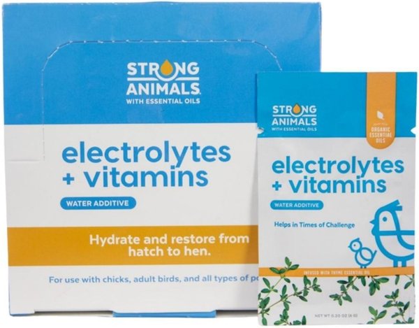 Strong Animals Electrolytes & Vitamins Poultry Water Additive, 6-gm, 30 count slide 1 of 3