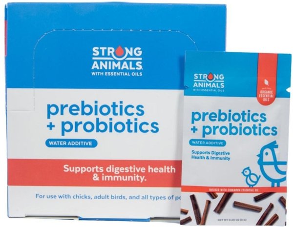 Strong Animals Prebiotics & Probiotics Poultry Water Additive, 6-gm, 30 count slide 1 of 3