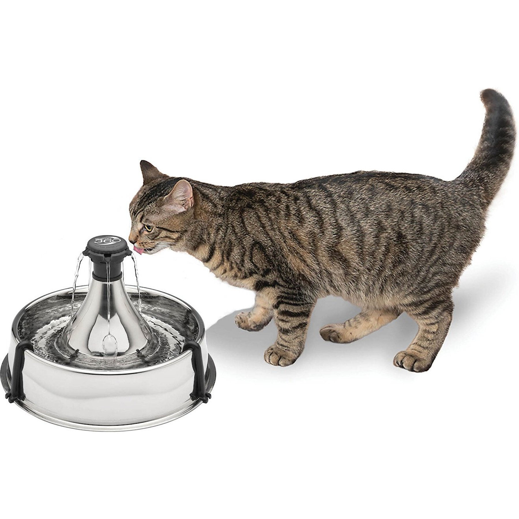 Dog Cat Water Bottle Dispenser Portable Travel Pet Drinking Feeder Tray &  Filter