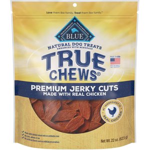 Blue Buffalo True Chews Premium Jerky Cuts Natural Chicken Dog Treats, 22-oz bag