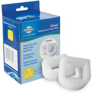 PetSafe Drinkwell Foam Replacement Filters, 2 count