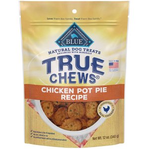 Blue Buffalo True Chews Natural Chicken Pot Pie Dog Treats, 12-oz bag