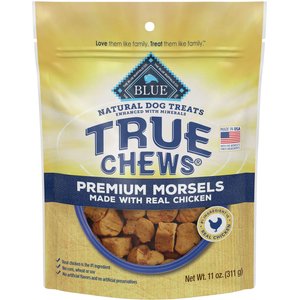 Blue Buffalo True Chews Premium Morsels Natural Grain Free Chicken Dog Treats, 11-oz bag