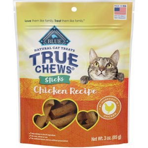 Blue Buffalo True Chews Sticks Natural Chicken Cat Treats, 3-oz bag