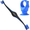 Paw Ready BrushMate Premium Toothbrush with Biteblock Dog Teeth Cleaning Aid, Blue, Medium