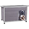 Aivituvin Insulated Wooden Dog House, Large