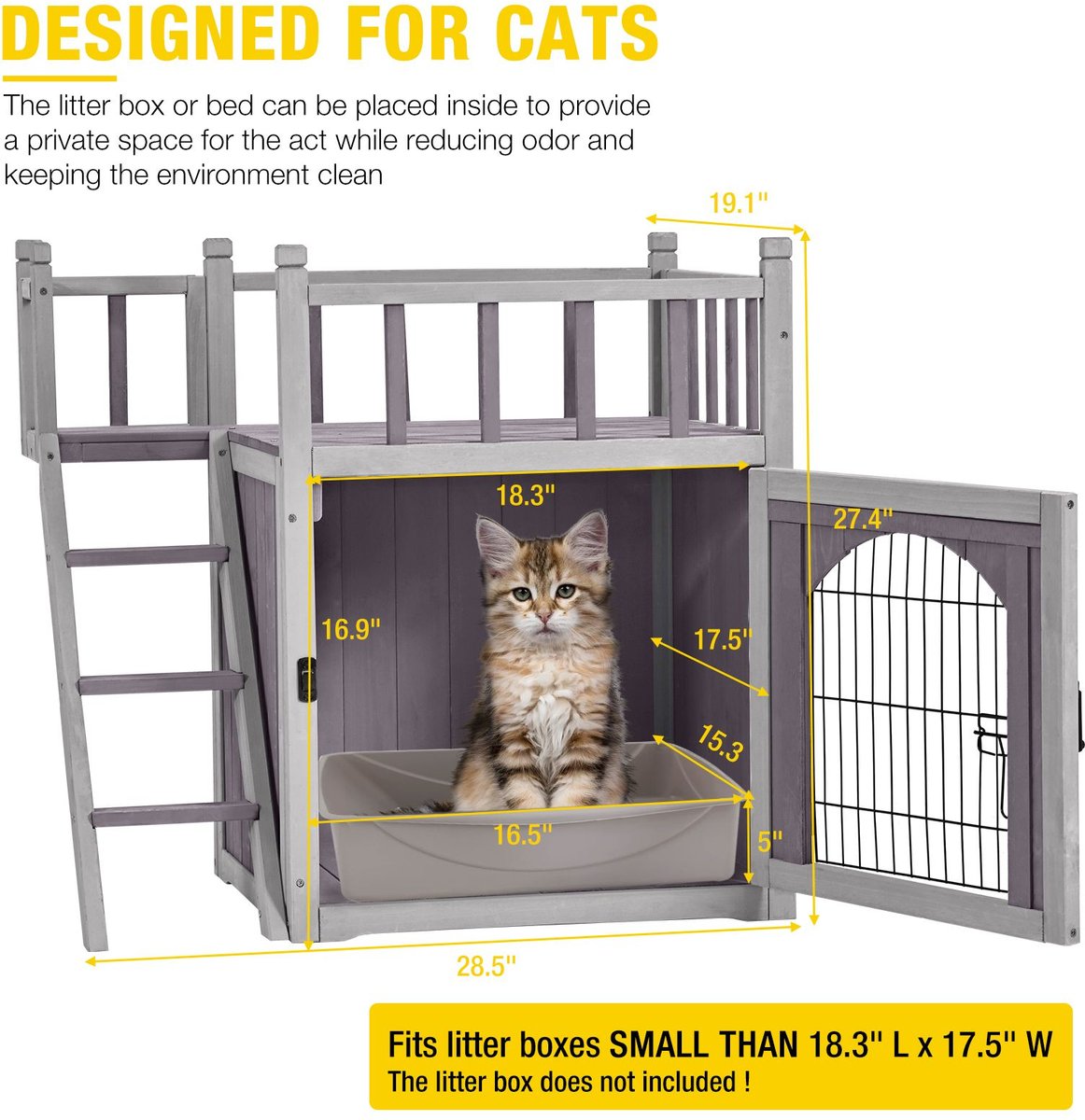 Aivituvin Outdoor And Indoor Cat House 