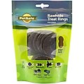 PetSafe Busy Buddy Natural Rawhide Peanut Butter Rings Dog Treats, Size C