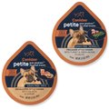 CANIDAE PURE Petite Small Breed Escalloped Style Dinner with Salmon & Shrimp + Small Breed Fricassee Style Dinner with Turkey & Green Beans Wet Dog Food Trays